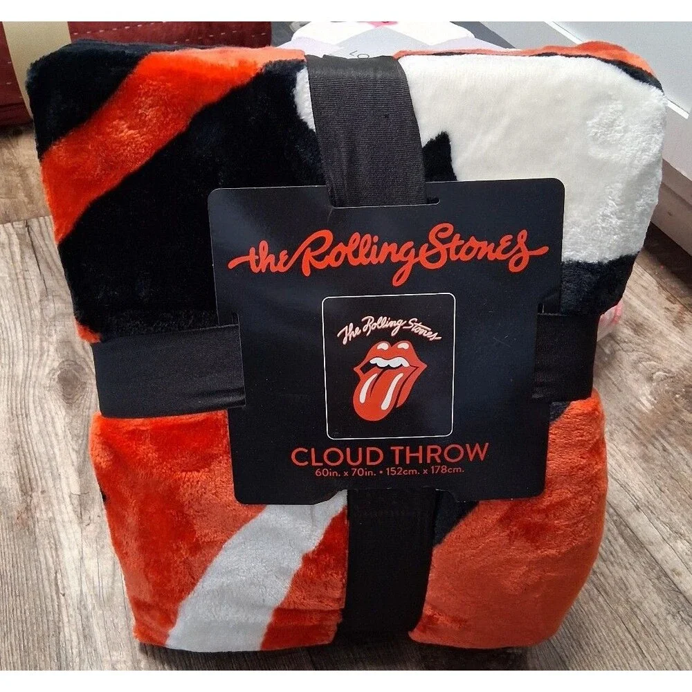 NEW! The Rolling Stones Cloud Throw Blanket, 60